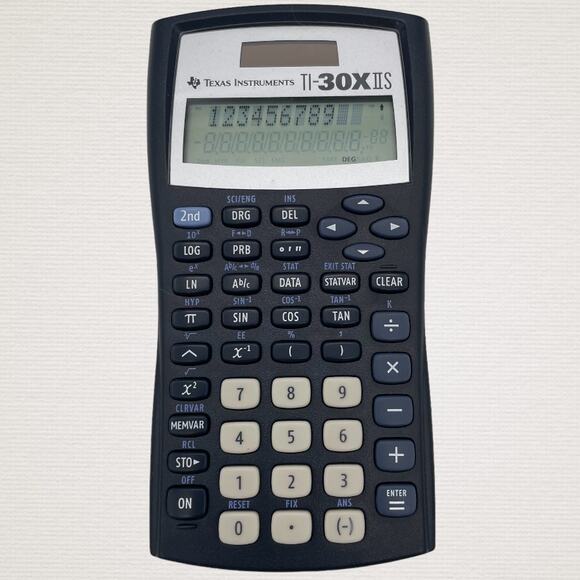 Texas Instruments TI-30XIIS Calculator, Black with Blue Accents No Cover - Picture 1 of 2
